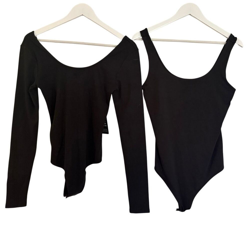 Express NWT black bodysuit contour bundle size M/L